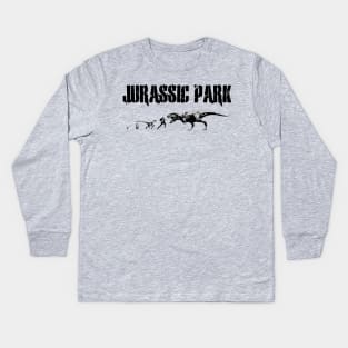 Evolution of Jurassic Park Kids Long Sleeve T-Shirt